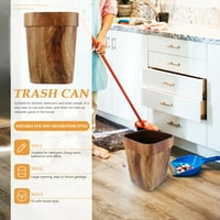 Može smeće otpad kante za smeće Kuhinja Kupatilo Drveni sto, Skladište VintageOffice smeće za smeće
