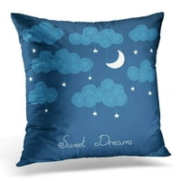 Plava zvijezda Slatka ruka nacrtana noćni jastučni jastučni jastuk