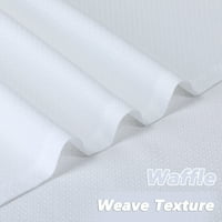 30 WX24 L CAFE Curtains Blackout Weafle Weave Male vodootporne kuhinjske zavjese za kupaonicu Set obrade