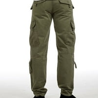 Muške chinos hlače Slim Fit casual široke pantalone na širokim nogama carecko džep čipke ležerne dukseve