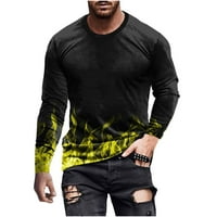 Čovjekov pulover 3D print Slim Fit bluza dugih rukava TEE vježbanje atletska košulja za košulje