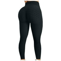 FVWitlyh Cargo joga hlače sa džepovima za žene mjehuriće za dizanje Hlače koje trče ženske mjehuriće s visokim strukom vapnene joge hlače