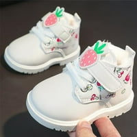 Akiigool Baby Girls Pločice Toddler Prvo walker tople zimske cipele za zimske snijeg Bowknot protiv