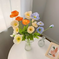 Hesoicy Realistic Handmade Artificial SILK cvijet - živopisna, fina tekstura, simulacijski cvijet za kućni dekor