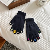 Rukavice za rhinestone Korean Color Rhinestones rukavice pletenje noktiju zime