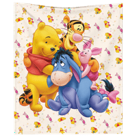 Flannel bacaj winnie The Pooh crtani ispisani mekani nejasni flanel plišani babdeni uređaj za prekrivač