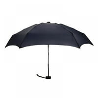 Popvcly lagan kompaktni sklopivi UV zaštitni kišobran sa kutijom za odlaganje, mini putni kišobran za žene i muškarce