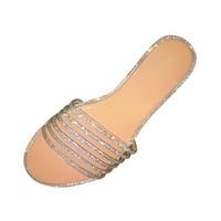 SHPWFBE papuče za žene Ljetne dame modne povremene ravne retro cipele Sandale papuče za žene zatvorene