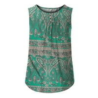 Olyvenn Ljetne casual djevojke Bluze ugodne odjeće Aztec etnička grafička pulover opuštene majice za