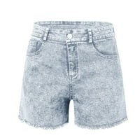 Wendunide kratke hlače za žene nove ljetne kratke traperice traperi ženski džepovi pranje traper kratke