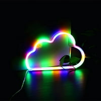 Slatka crtani oblak LED neonski znak Dekorativne lampe Creative Tabela svjetlo Domaći dekor LED neon