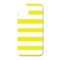 Razlikovanje prilagođene kože Kompatibilno je sa OTTERBO simetrijom za iPhone Pro - žute i bijele podebljane vodoravne pruge