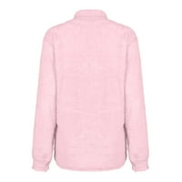 Gotyoo Proljetni vrhovi modni ženski kauzalni čvrsti kolor turtleneck džemper plišani pulover bluza