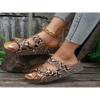 Bellella ženska nožna metala sandala sandala platforma ravne sandale plaže slajdovi papuče casual cipele