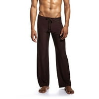 Guvpev muške nove modne elastične ličnosti rastegnute pantalone od ličnosti - kafa xl