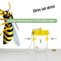 Set Wespenfalle zum aufhängen Gegen Bienen Hornssen Abwehr Schutz Lockstoff