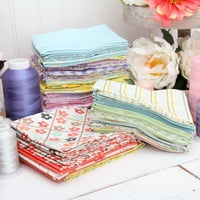 Threeart Premium pamučna tkanina od pamuka koja se prodaje od dvorišta - smeđa cvjetna - 44 širina - pamuk - quilting, šivanje, zanat