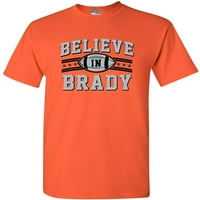 Vjerujte u Brady Football Sports Fan Wear DT odrasli majica Tee