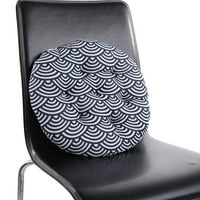 Okrugli kvadratni jastuk sjedala modni tiskani mekani stolice sa vezama