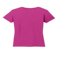 Normalno je dosadno - ženska majica s kratkim rukavima V-izrez, do žena veličine 3xl - nosim ružičastu