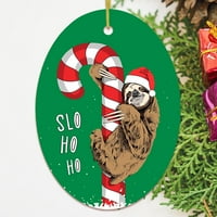 Slatki Sloth Božićni ukras, Slo ho ho
