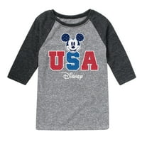 Disney - Americana - Mickey USA - grafička majica mališa i omladine Raglan