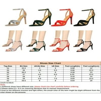 Zodanni Žene Haljine sandale Stiletto potpetica za gležnjače visoke pete Dame cipele Ženske šiljaste