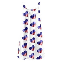 B91XZ Plus Veličina Letnje haljine Dan nezavisnosti za žene plus veličina moda Amerikanac jula Elegantne