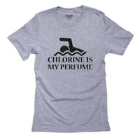 Klor je moj parfem - plivač plivanja Grafički majica Muška siva majica