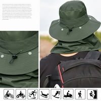 Pecanje šeši za zaštitu sunca Sklopivi poklopac poklopca Boonie Hat Premium UPF 50+ prozračni šešir odvojivi kamp planinarenje šešir za sunčanje za sunčanje za vanjsko