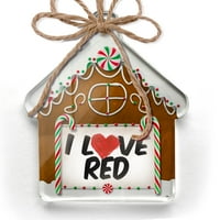 Ornament tiskan jedan oboren volim crveni božićni neonblond
