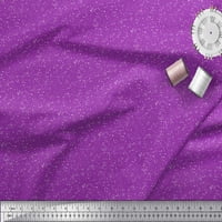 Soimoi Purple Japan Crepe Satin Tkanina Splatter Art Sažetak Štampana ploča od dvorišta široko