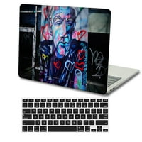 Kaishek Hard Shell pokrivač samo za puštanje MacBook PRO S sa XDR ekran tipa C + crni poklopac na tastaturi: