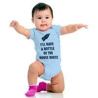 Brisco Brands Boce House bijelo smiješno sarkastično unise baby bodysuits