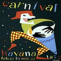 Karneval Havana Vintage Travel Poster Print