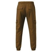 Eashery Cargo Joggers Muškarci Vanjske ravne vrste Fitness hlače Teretne hlače Pantalone Ležerne prilike