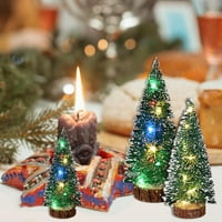 TOPUMT Desktop mini božićna stabla Mini bor WELY i DRVE Baza za Xmas Home Stollop dekor