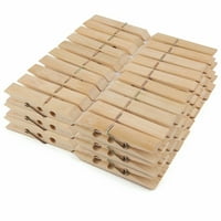 Naturalni bambusni drveni krop za pranje rublja i zanat - ekološki prihvatljivi drveni odjeća