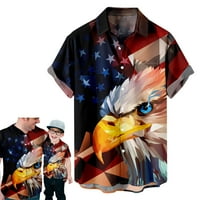 Košulje Sretno Dan nezavisnosti, muške košulje visoke muške majice pokloni za mlade ljude, muške modne