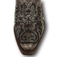 Muški tabac čokoladni caiman inlay snay nožni kaubojski čizme a SAD)