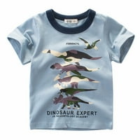 Dječaci modne majice kratki rukav dječji majica dječja mamuflaža Dinosaur Crewneck T majice na vrhu tee odjeću za 6 godina