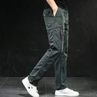 Slim teretna hlače za muškarce muške teretne hlače tanke čvrste pravne hlače Casual vanjskim sportskim