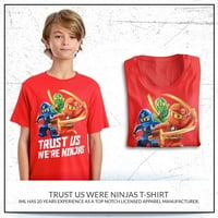 Juvenile: Lego Ninjago - Verujte nam Mi smo nindžas Odjeća Dečija majica - Crvena