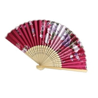 Vintage bambus preklopni ručni cvjetni ventilator kineski plesni partijski džepni pokloni