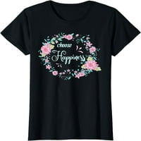 Ženska inspirativna dar košulja Cvjetni odabir majica sreće