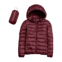 Tking modne ženske kapuljače Zimski topli kaput debela topla tanka jakna Manjak novca od kaputa Wine S