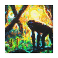 Chimpanzee post-impresionizam - platno