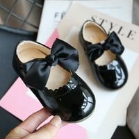 Dječje cipele Veličina za mjesečne mjesečne kožne princeze Sandale knot tedileri crna