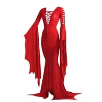 Ženska haljina za katu Witch Gothic Vintage haljina za karnevalsku zabavu Ženska haljina za žene za