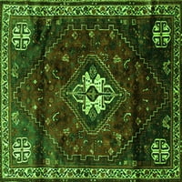 Ahgly Company Zatvoreni pravokutnik Perzijski zeleni tradicionalni prostirke, 4 '6 '
